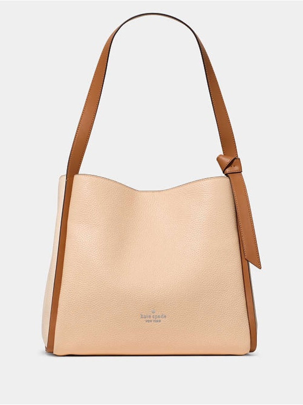 Kate Spade Knott Colorblocked Large Shoulder Bag Crisp Peach Multi